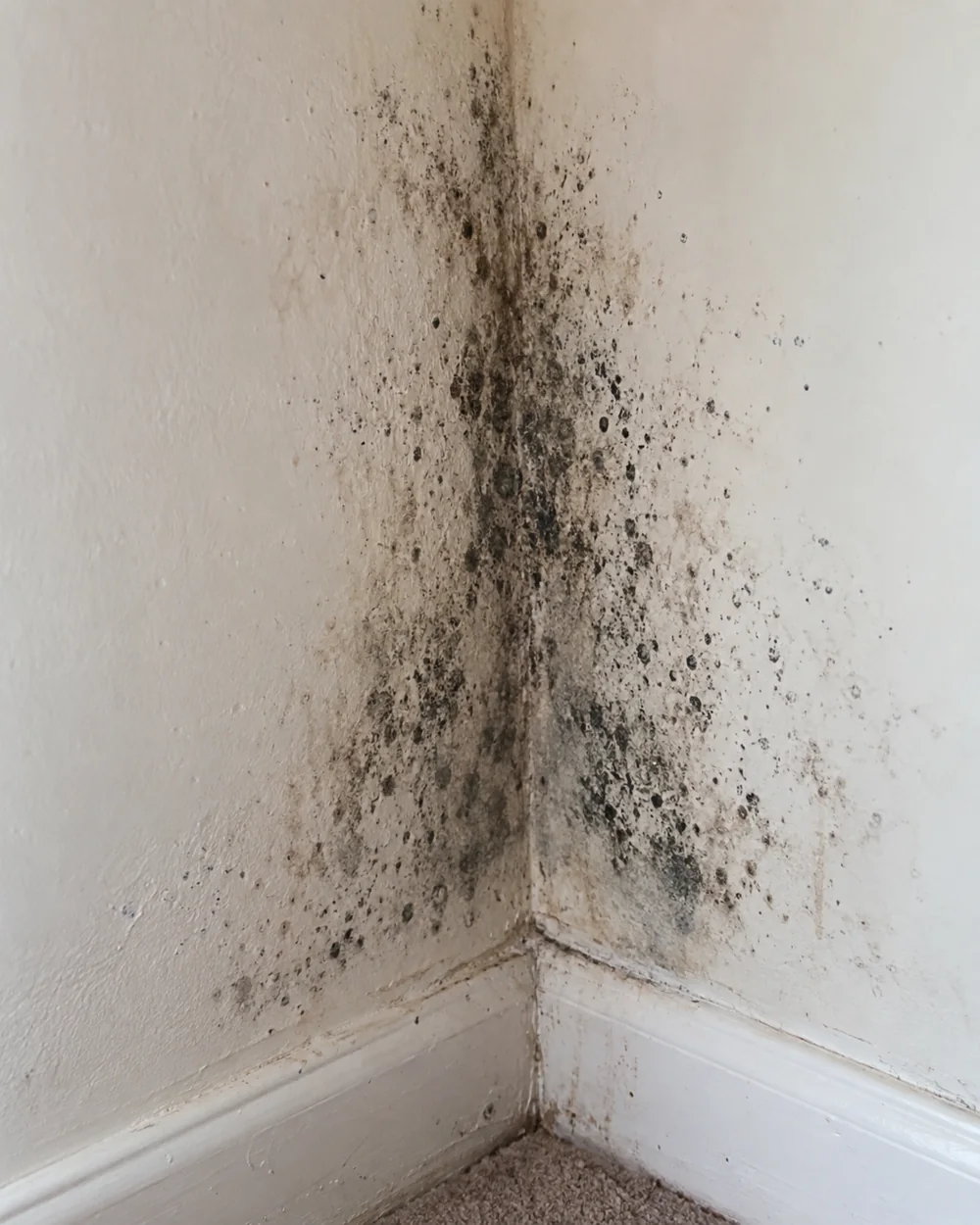 Mould growth on an internal wall